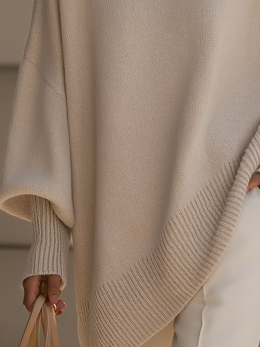 Allison Relaxed Oversized Wool Blend Sweater for Women