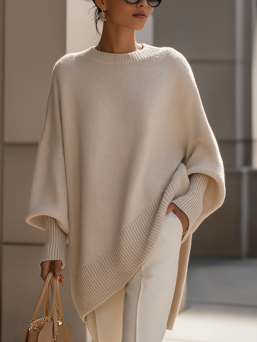 Allison Relaxed Oversized Wool Blend Sweater for Women
