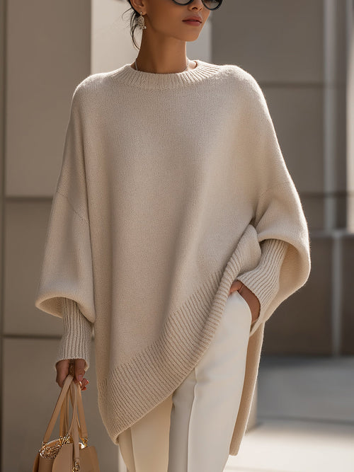 Allison Relaxed Oversized Wool Blend Sweater for Women