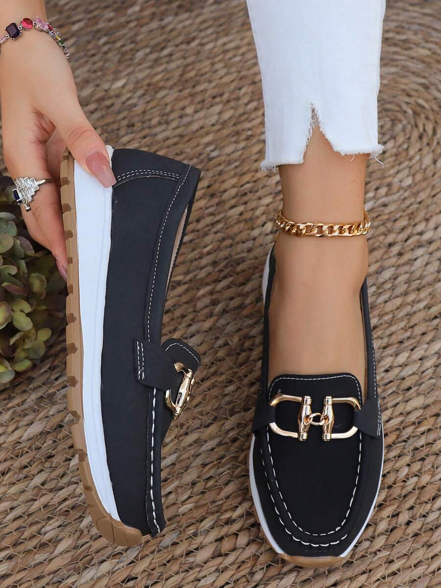 Sheila Wide Fit Orthopedic Loafers with Non-Slip Sole