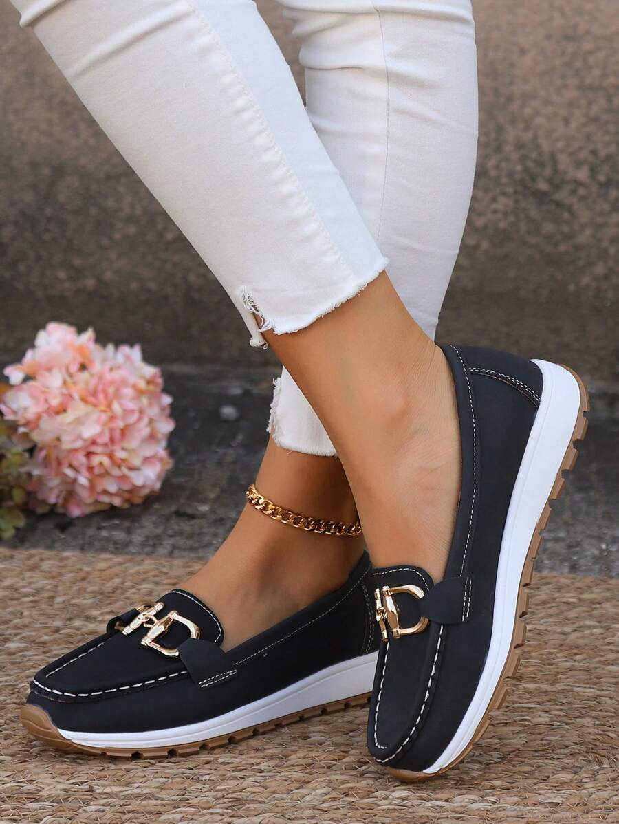 Sheila Wide Fit Orthopedic Loafers with Non-Slip Sole