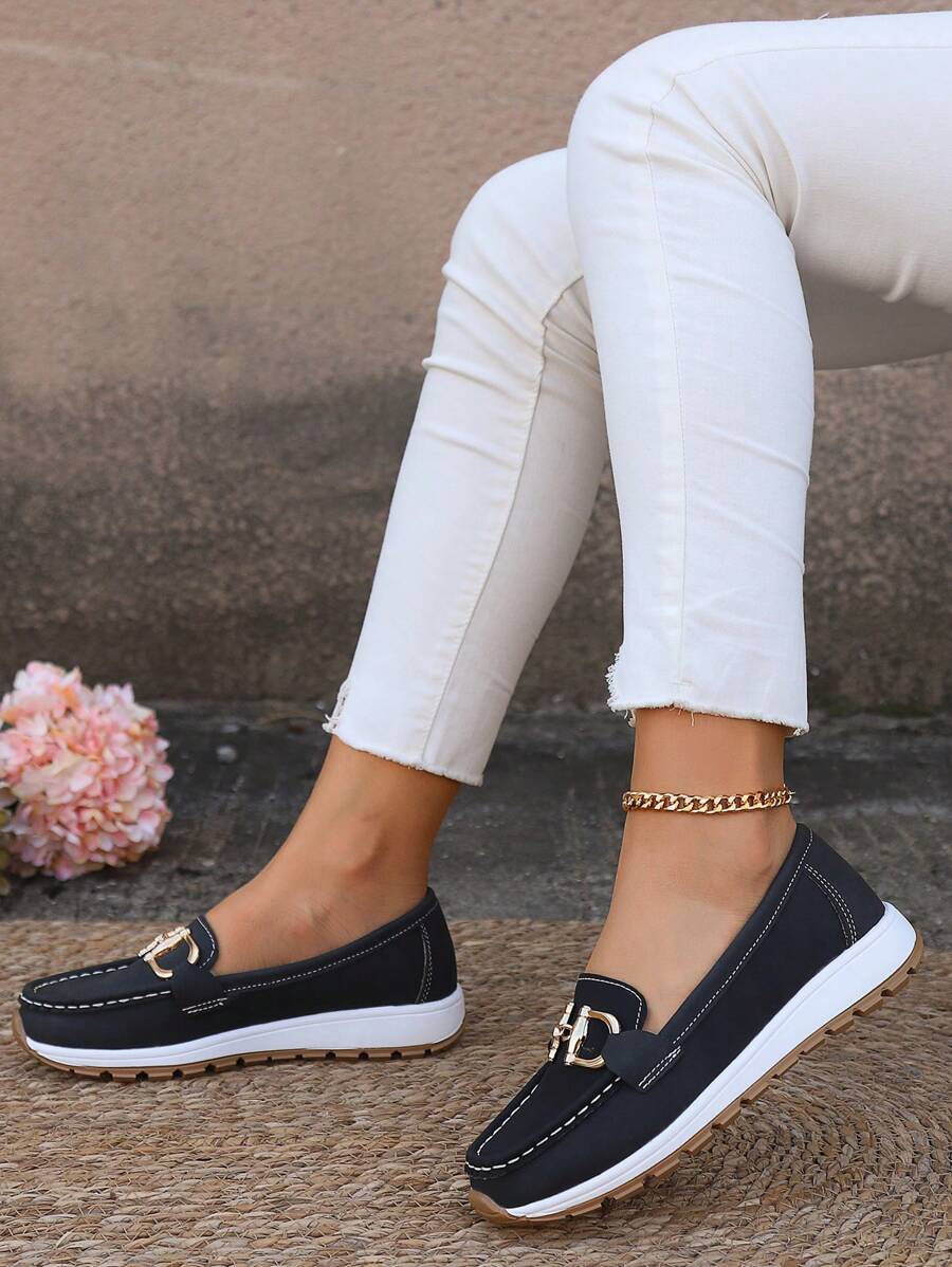 Sheila Wide Fit Orthopedic Loafers with Non-Slip Sole