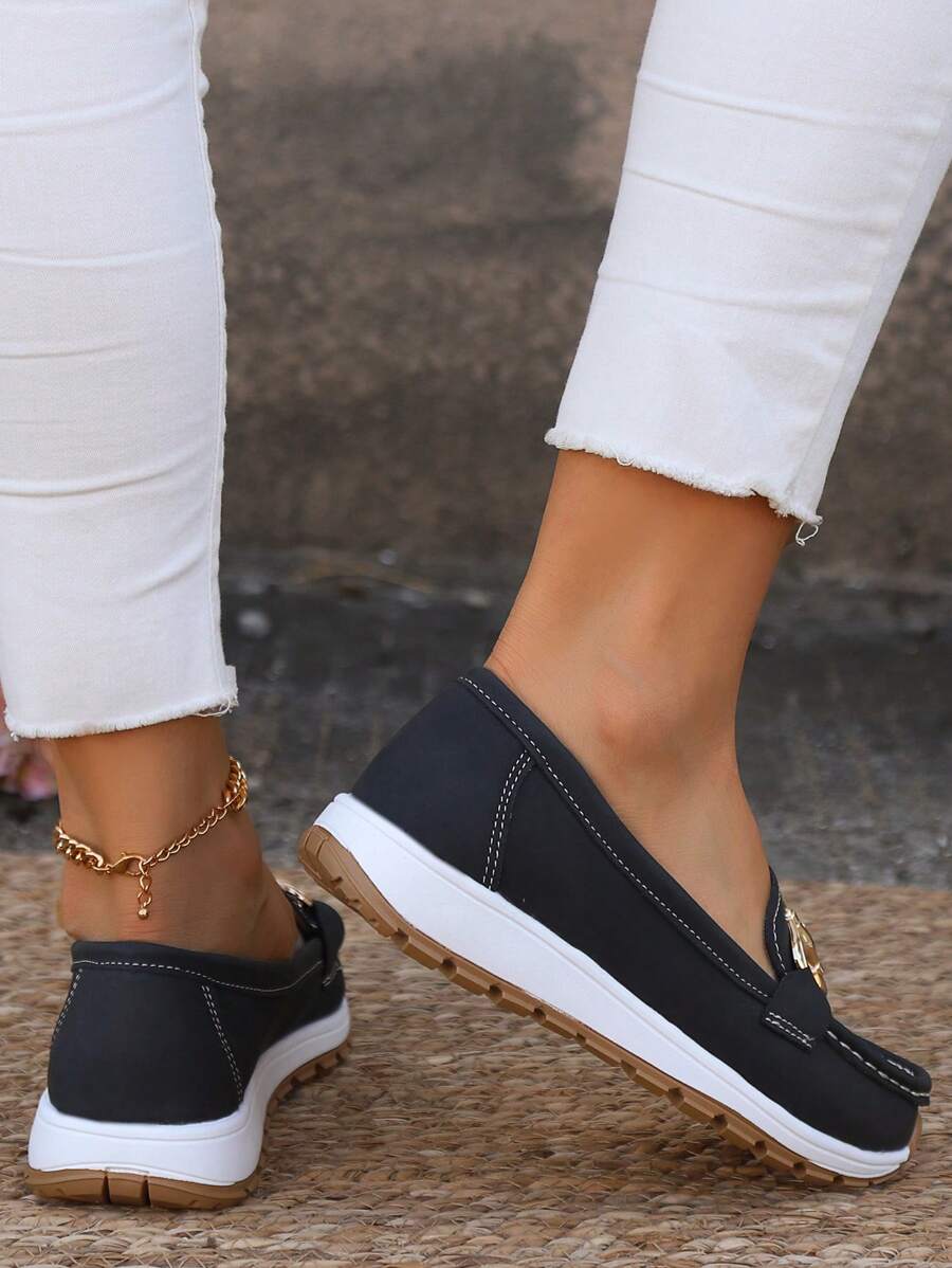 Sheila Wide Fit Orthopedic Loafers with Non-Slip Sole