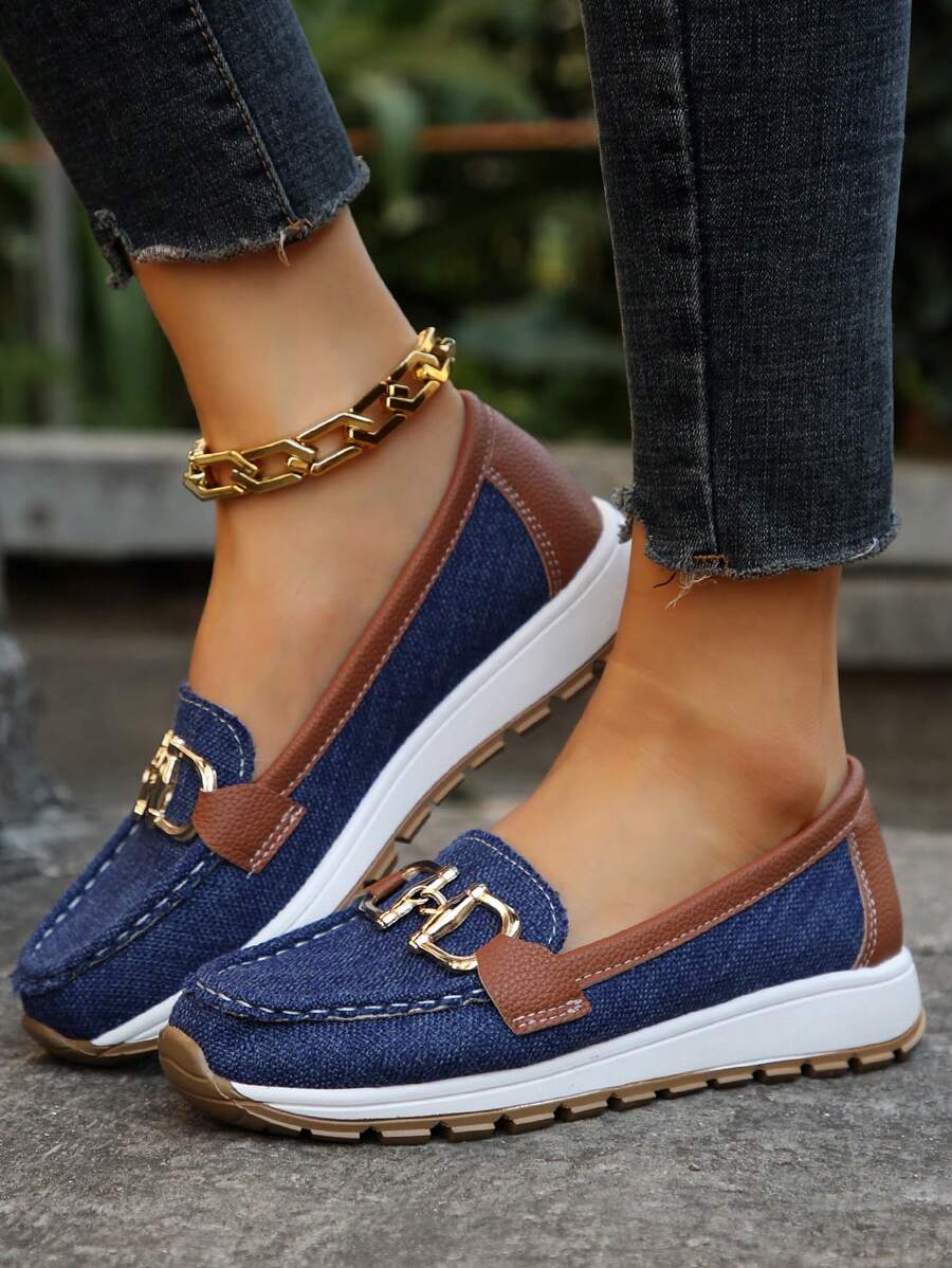 Sheila Wide Fit Orthopedic Loafers with Non-Slip Sole