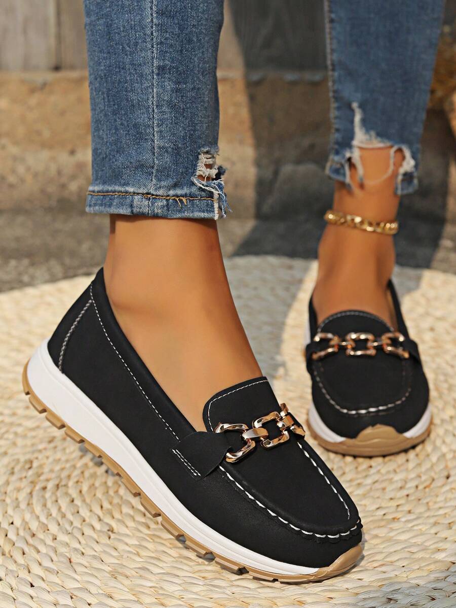 Sheila Wide Fit Orthopedic Loafers with Non-Slip Sole
