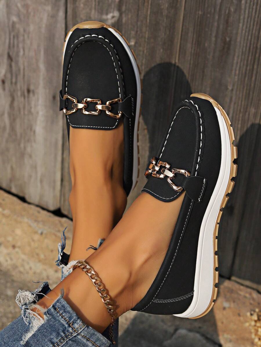 Sheila Wide Fit Orthopedic Loafers with Non-Slip Sole