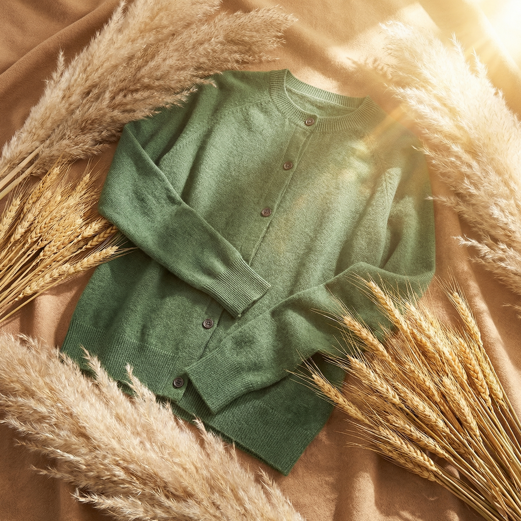 Abigail Classic Merino Wool Cardigan for Women