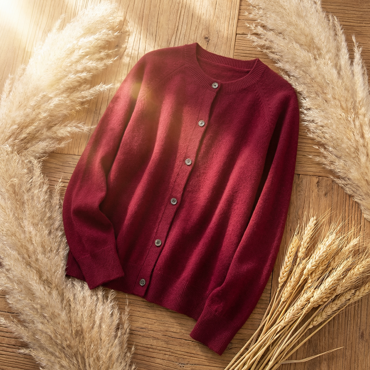 Abigail Classic Merino Wool Cardigan for Women