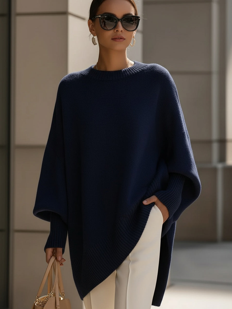 Allison Relaxed Oversized Wool Blend Sweater for Women
