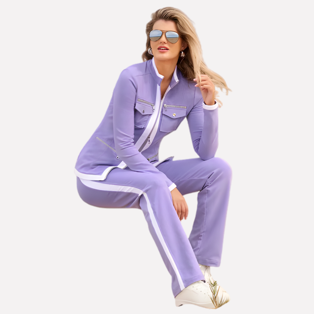 Sydney Relaxed Zip Jacket and Pant Set for Women