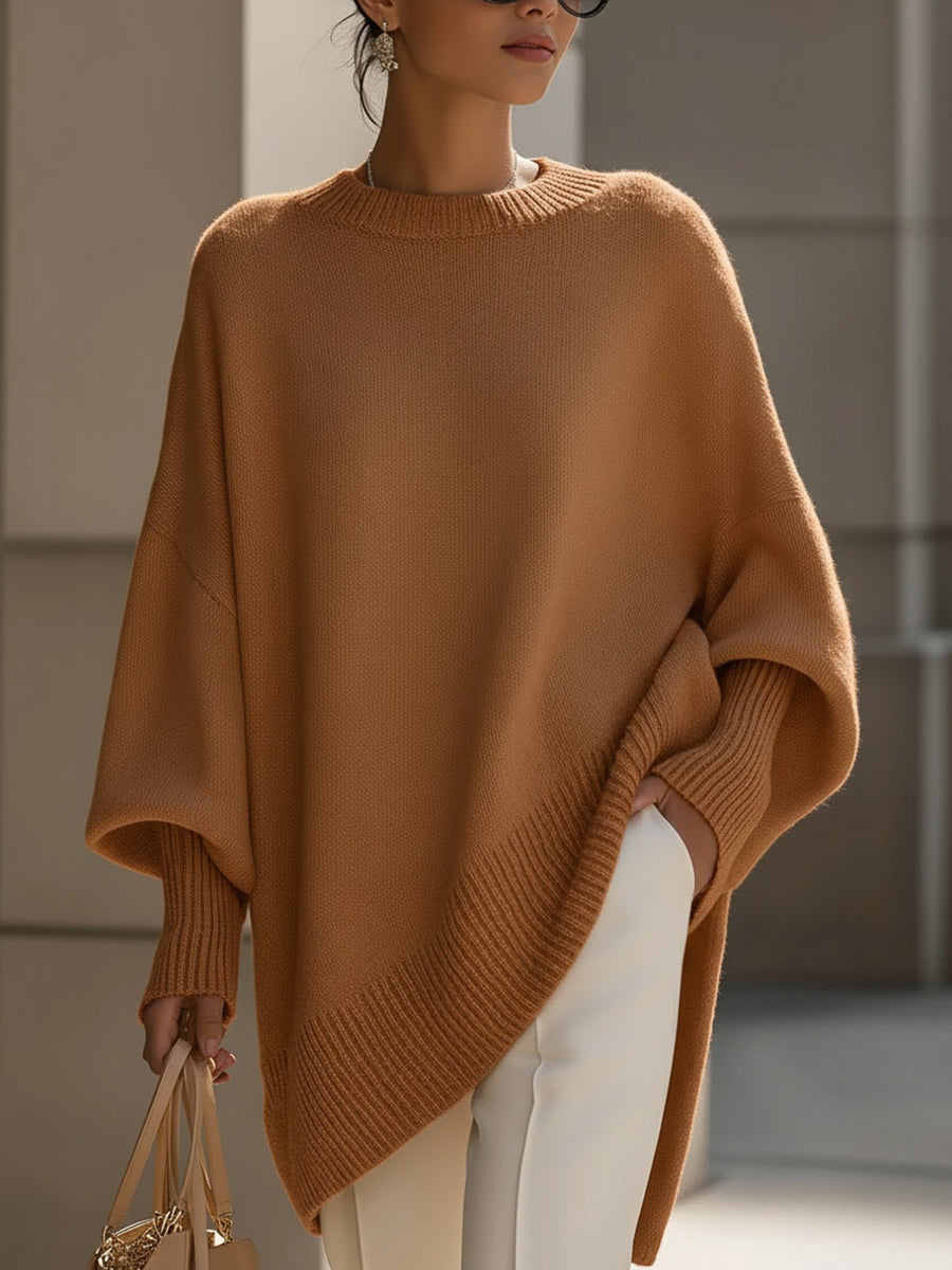 Allison Relaxed Oversized Wool Blend Sweater for Women