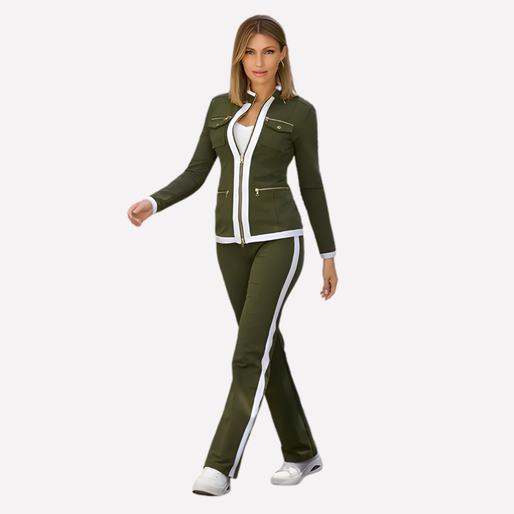 Sydney Relaxed Zip Jacket and Pant Set for Women