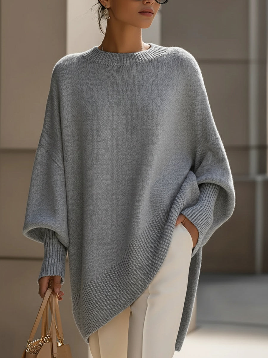 Allison Relaxed Oversized Wool Blend Sweater for Women