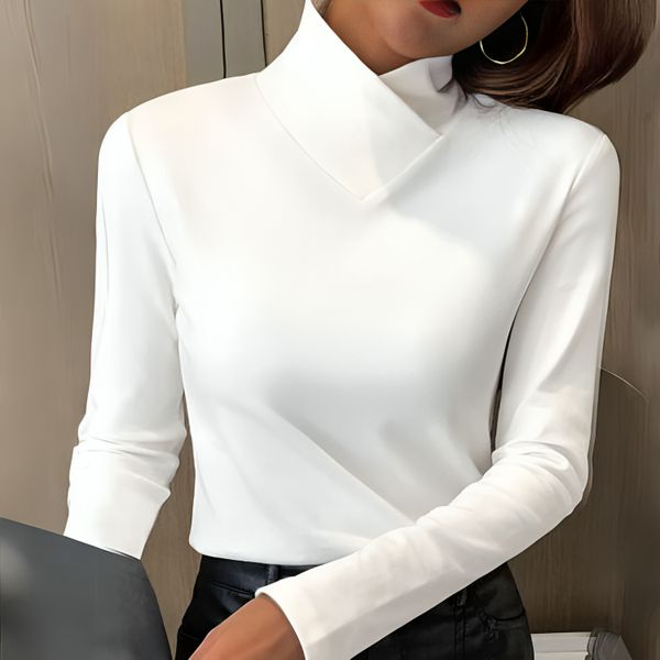 Natalie Classic Soft Turtleneck Sweater for Women