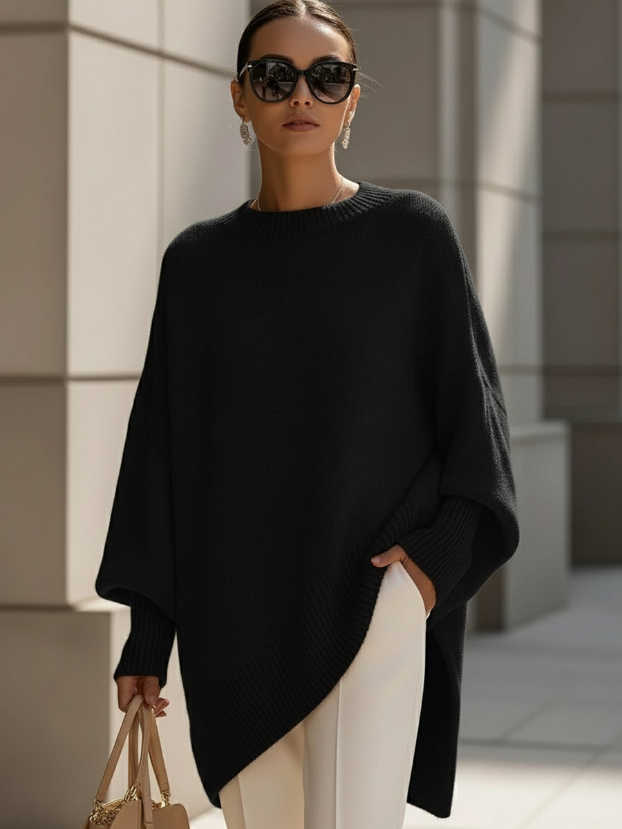 Allison Relaxed Oversized Wool Blend Sweater for Women