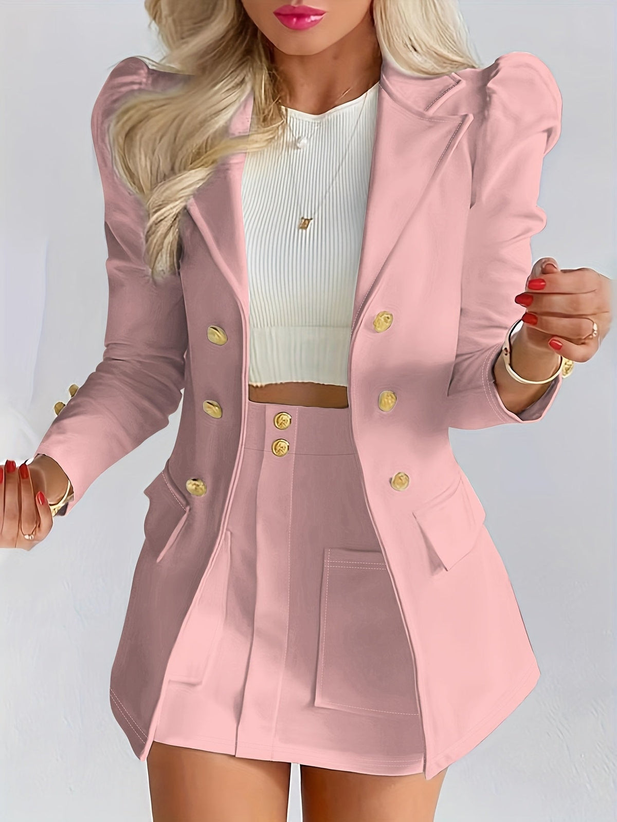 Emily Elegant Tailored Two-Piece Set for Women