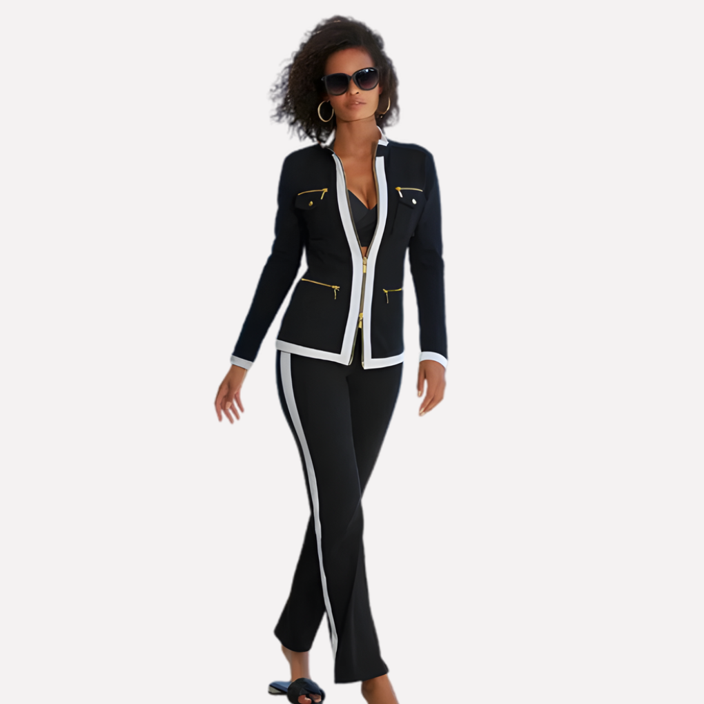 Sydney Relaxed Zip Jacket and Pant Set for Women