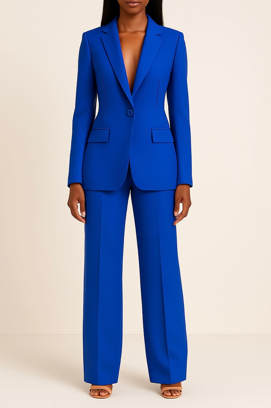 Wilma Classic Long Blazer Suit Set for Women
