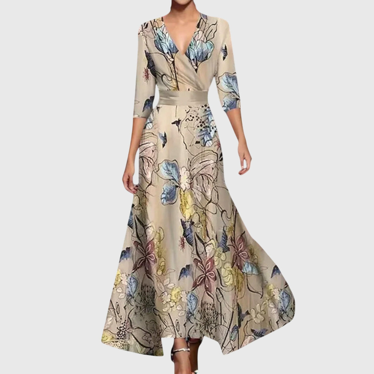 Charlotte Graceful Long Sleeve Fitted Dress for Women
