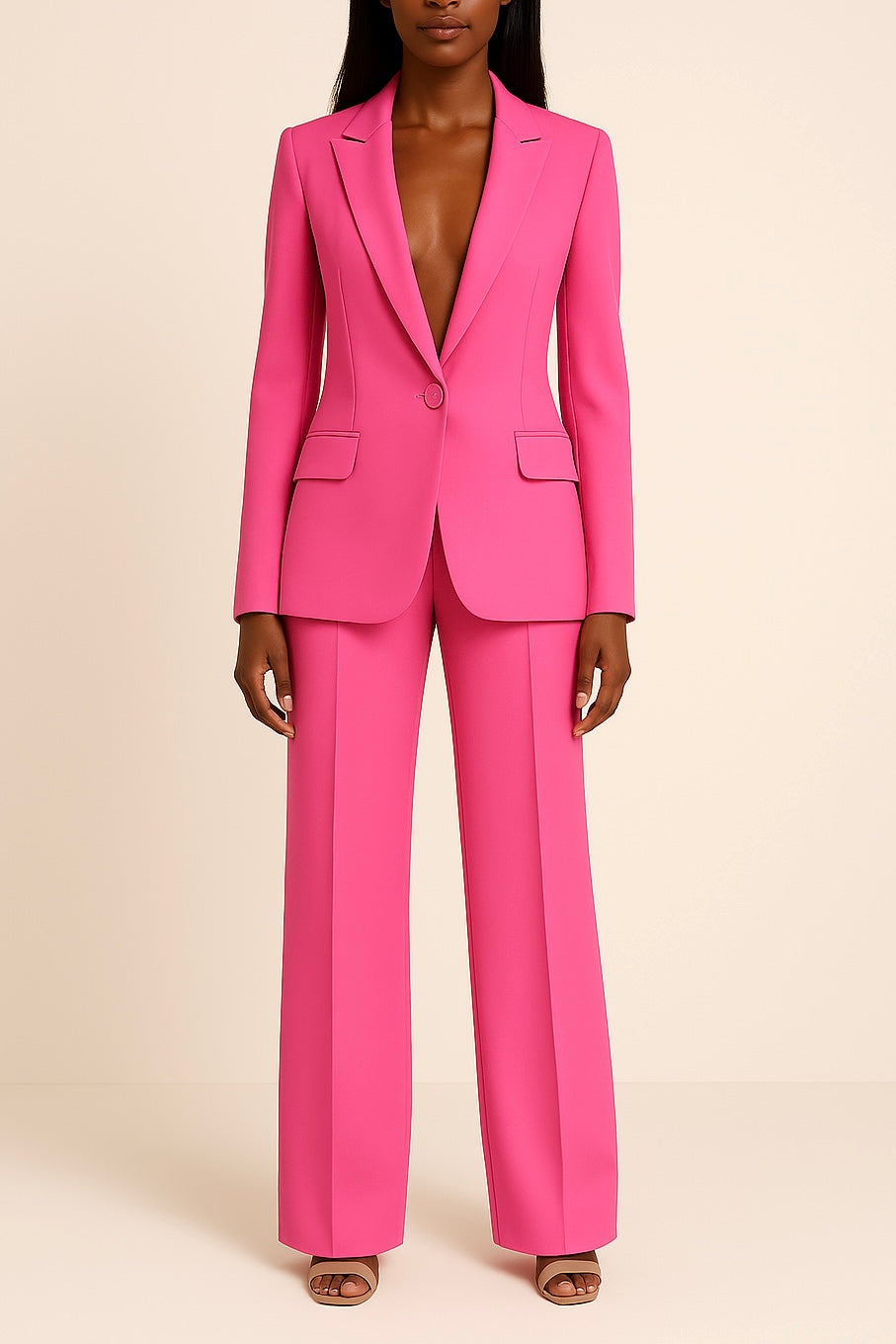Wilma Classic Long Blazer Suit Set for Women