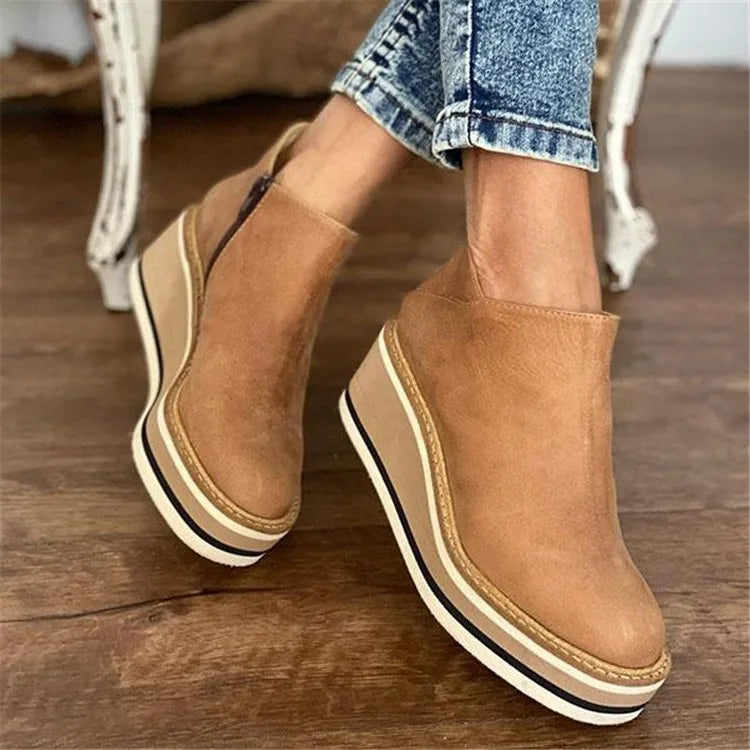 Ashley Elegant Women's Waterproof Ankle Boots