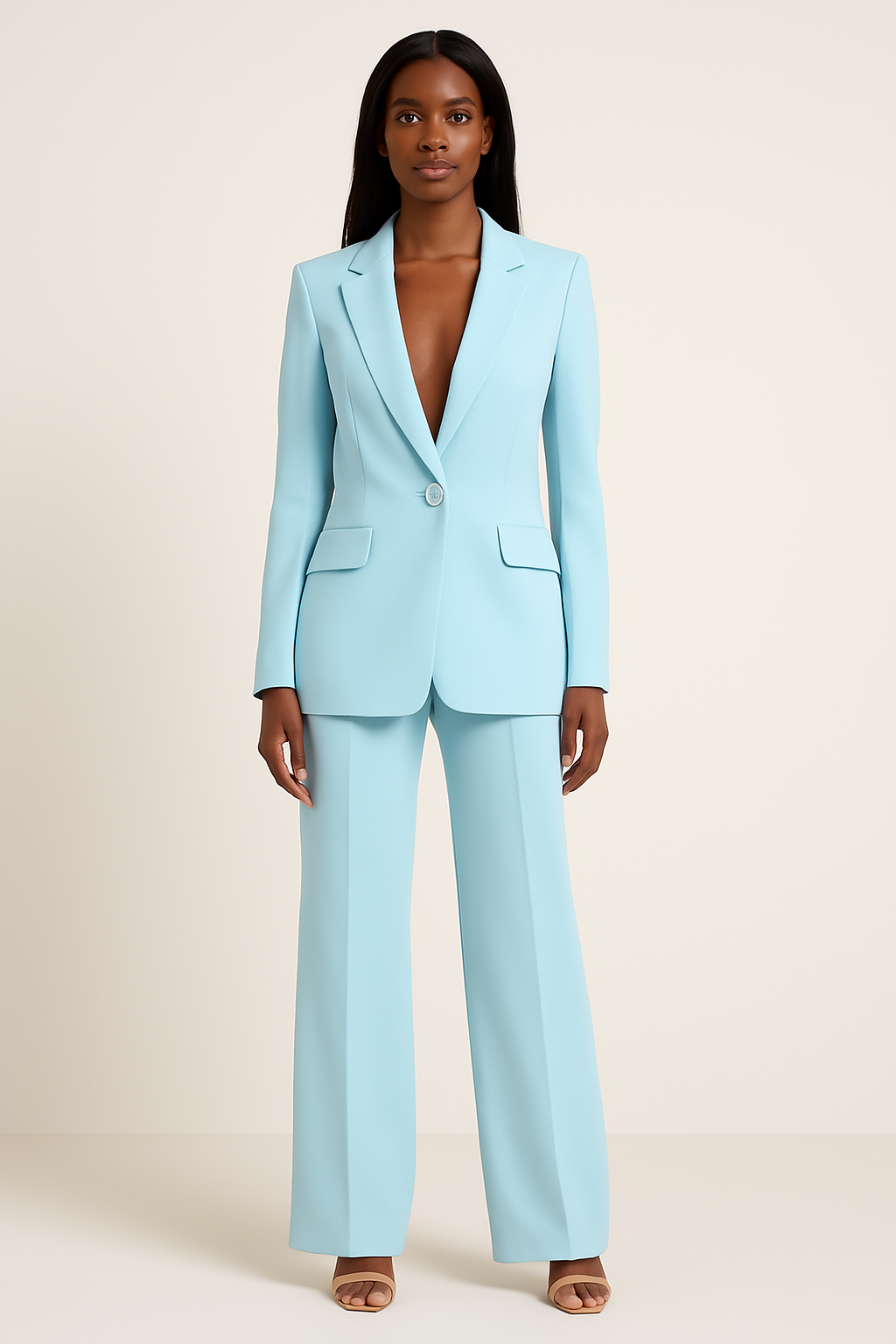 Wilma Classic Long Blazer Suit Set for Women