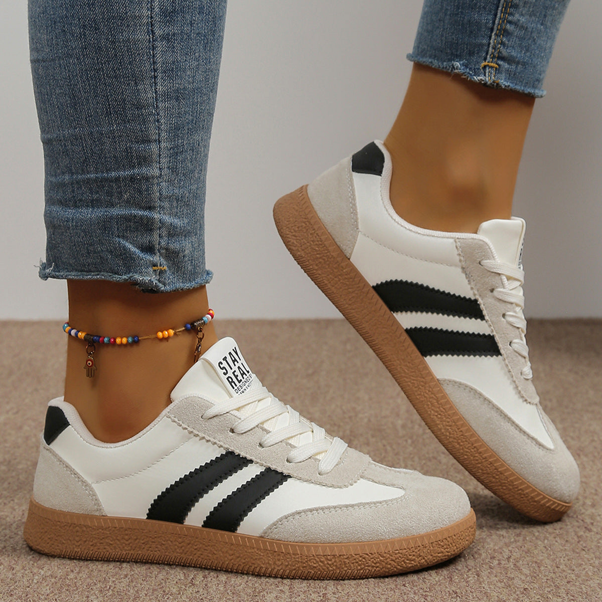 Deborah Classic Comfort Court Sneakers for Women