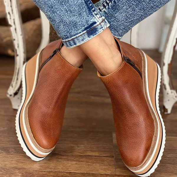 Ashley Elegant Women's Waterproof Ankle Boots