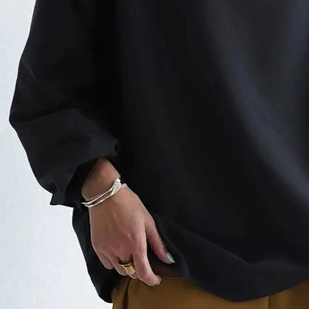 Victoria Relaxed Oversized Roll Neck Knit Top
