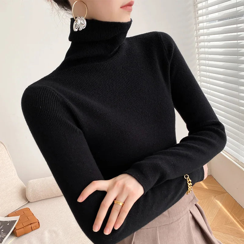 Hannah Soft Cashmere Turtleneck Sweater for Women