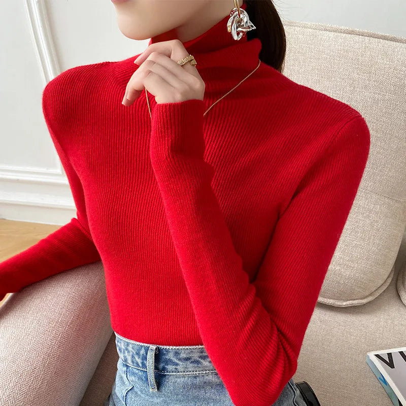 Hannah Soft Cashmere Turtleneck Sweater for Women