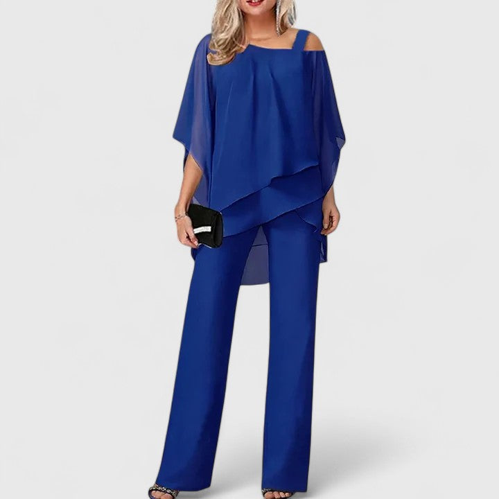 Felicia Elegant Wide Leg Pant Set for Women