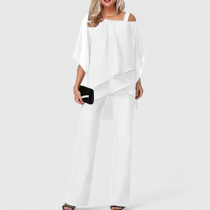 Felicia Elegant Wide Leg Pant Set for Women