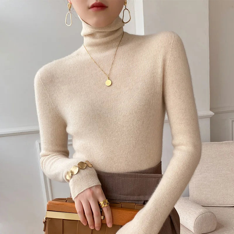 Hannah Soft Cashmere Turtleneck Sweater for Women