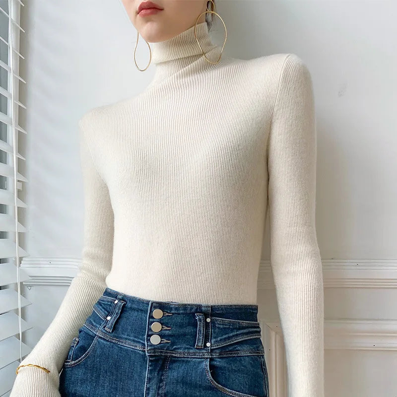 Hannah Soft Cashmere Turtleneck Sweater for Women