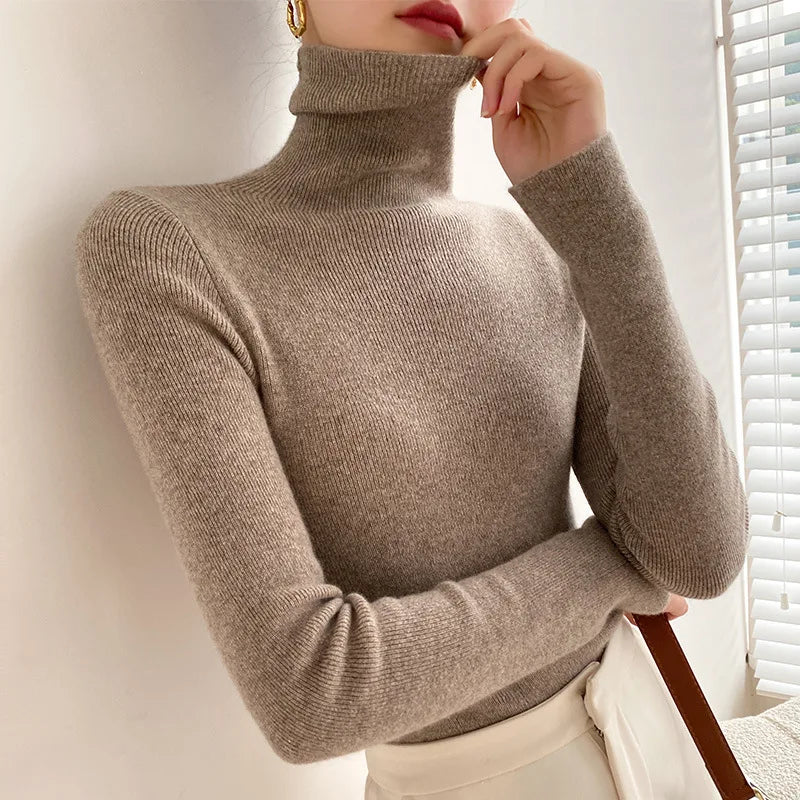 Hannah Soft Cashmere Turtleneck Sweater for Women