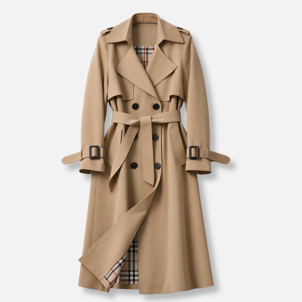 Lucy Timeless Women's Belted Long Trench Coat