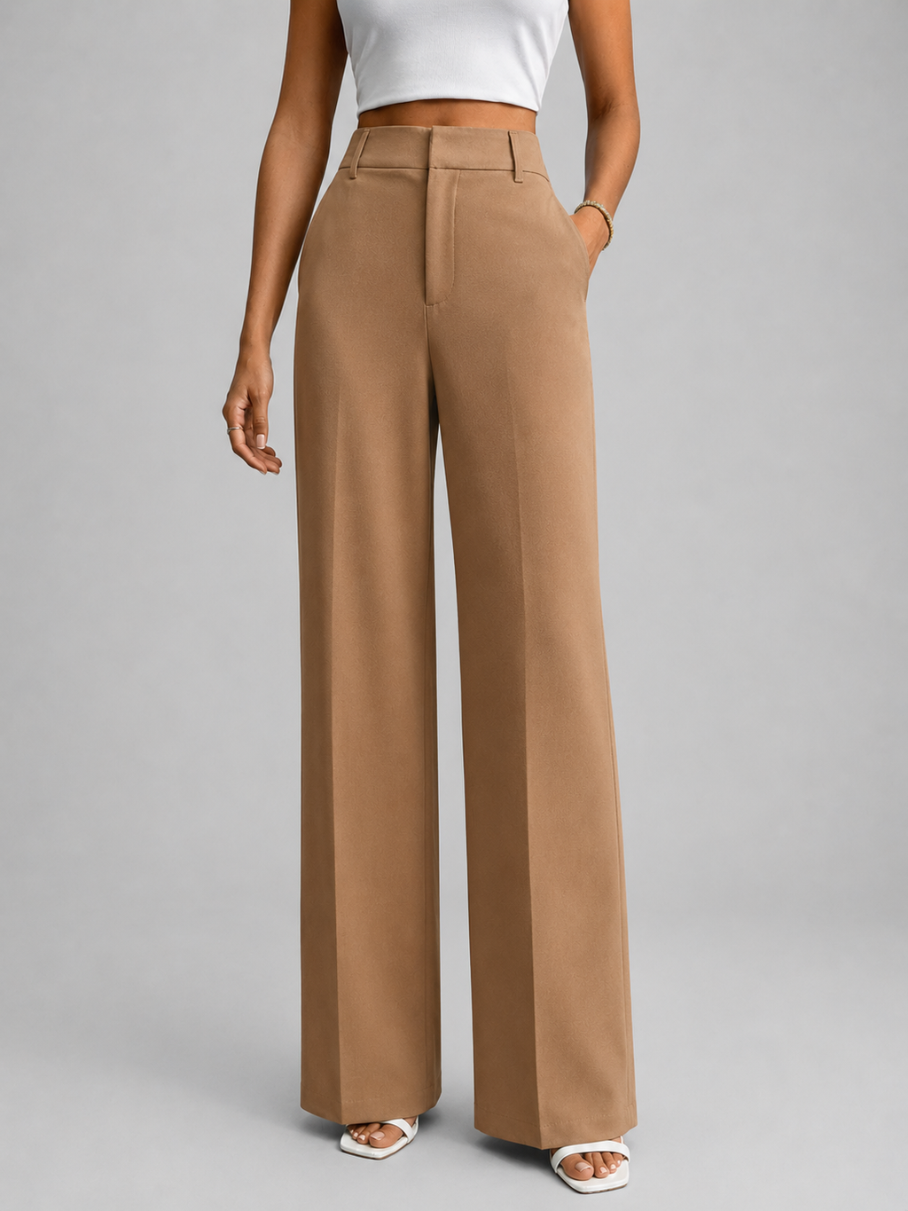 Erin Timeless High Waisted Wide Leg Trousers