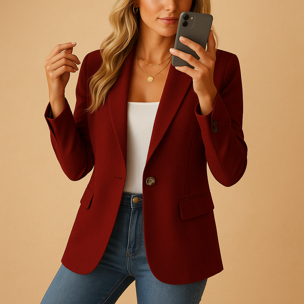Laura Timeless Tailored Single Breasted Blazer for Women