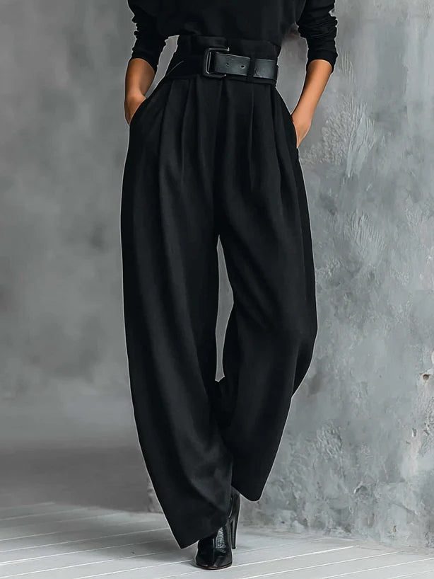 Valerie Warm Turtleneck Wide Leg Jumpsuit for Women