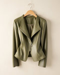 Kristen Classic Women's Leather Moto Jacket