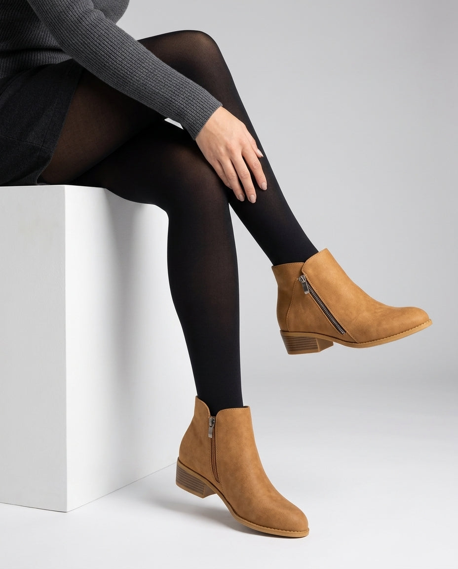 Zoe Timeless Women's Block Heel Ankle Boots