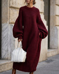 Olivia Cozy Oversized Knit Maxi Sweater Dress