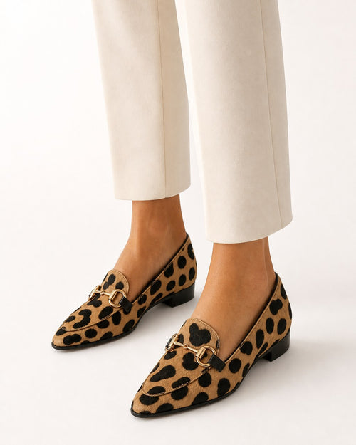 Carol Chic Leopard Orthopedic Loafers for Women