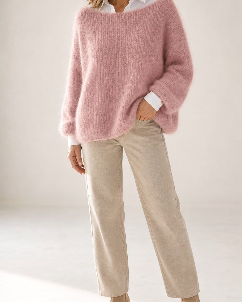 Caroline Cozy Mohair Oversized Sweater for Women