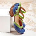 Ellen Charming Color Block Mary Jane Flats