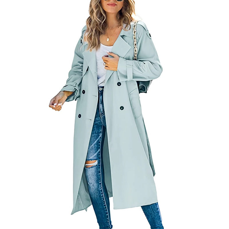 Jessica Timeless Women's Long Trench Coat