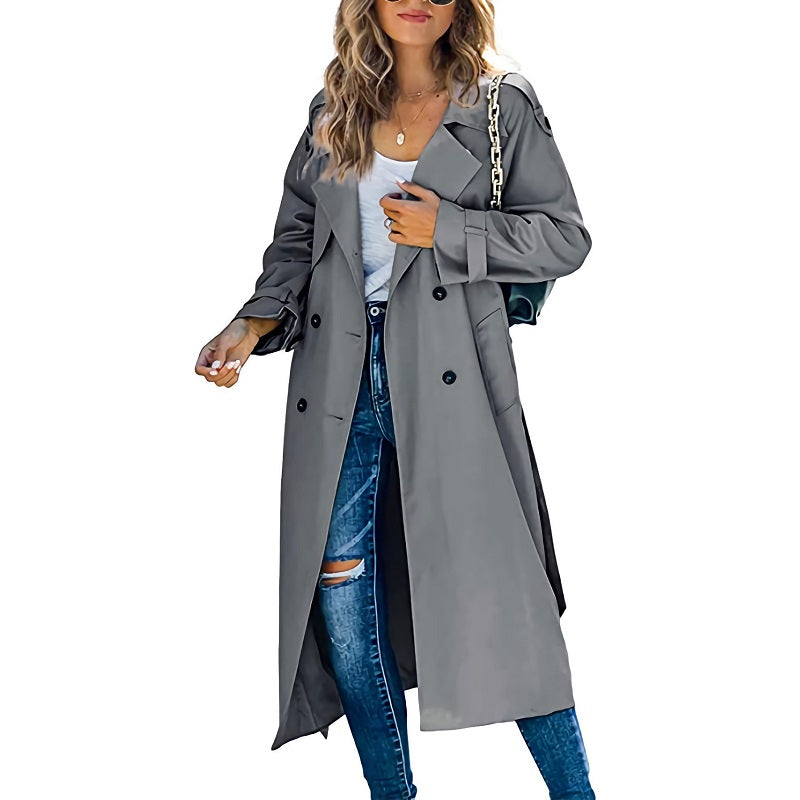 Jessica Timeless Women's Long Trench Coat