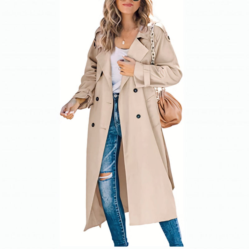 Jessica Timeless Women's Long Trench Coat