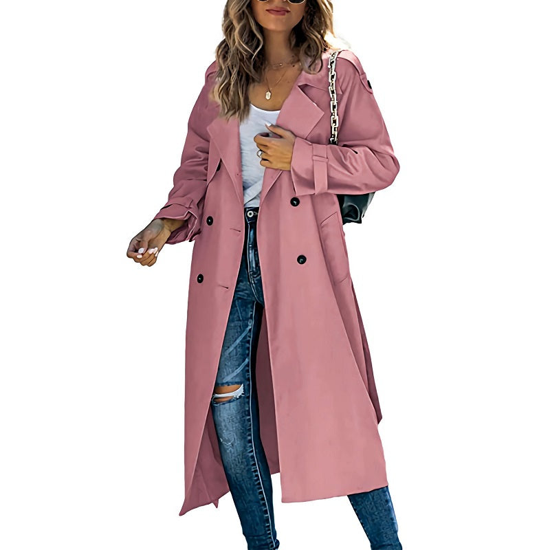 Jessica Timeless Women's Long Trench Coat